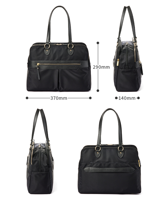 ace.　エース リモフィス トートバッグ レディース　ブラック PROGRES エース公式 レディース トートバッグ A4 13.3インチ