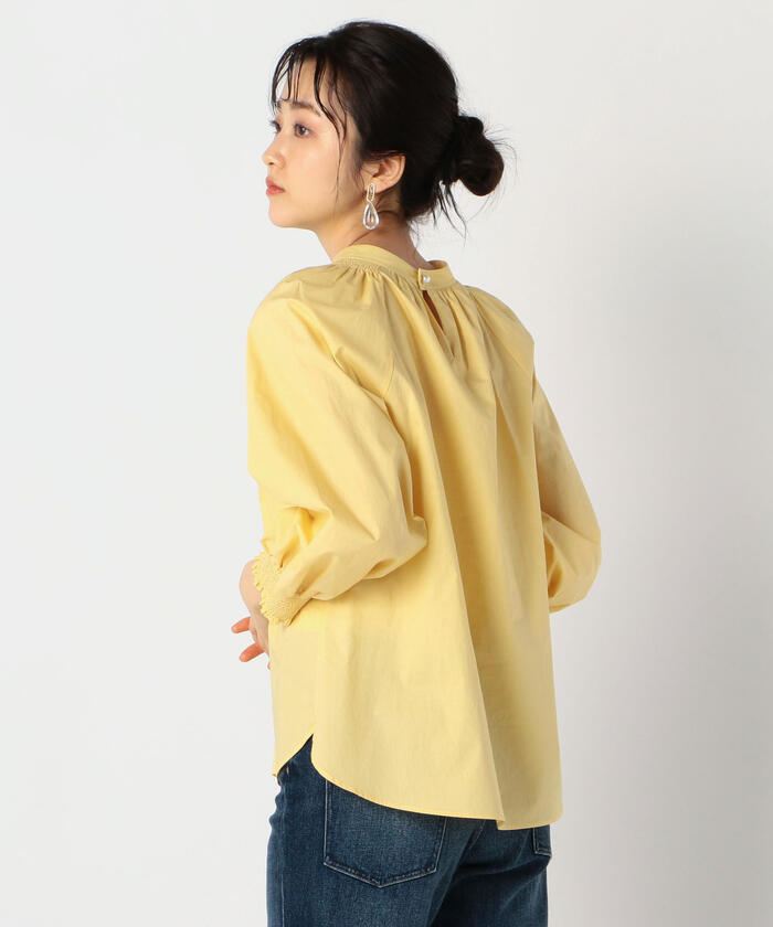 未着用品　DIARIES　ダイヤリーズ　タイプライターシャーリングワイドブラウス クーポン】【セール 50%OFF】タイプライターシャーリング