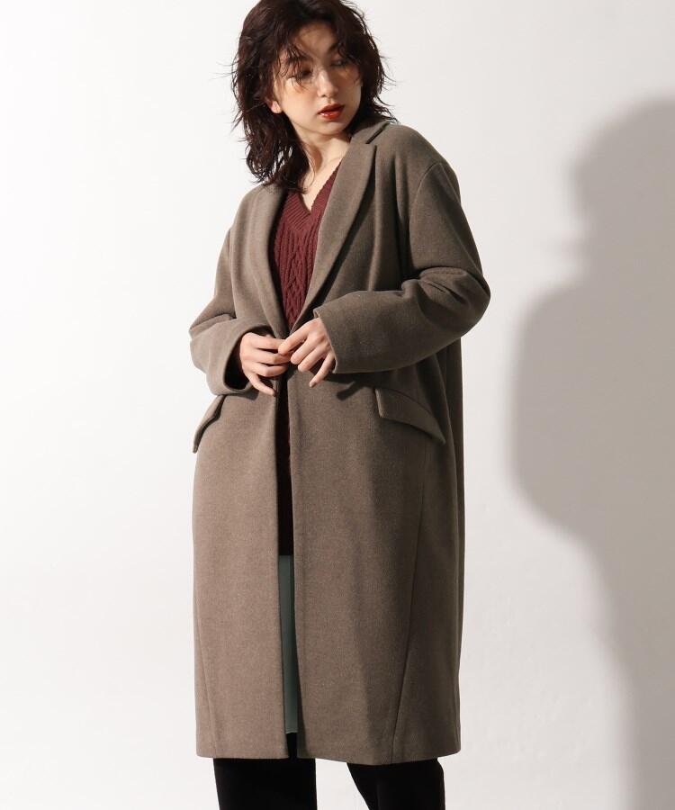セール 50%OFF】◇ウールライクジャージチェスターコート セール 50%OFF】◇ウールライクジャージチェスターコート