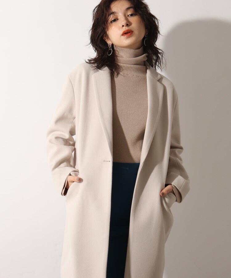 セール 50%OFF】◇ウールライクジャージチェスターコート セール 50%OFF】◇ウールライクジャージチェスターコート