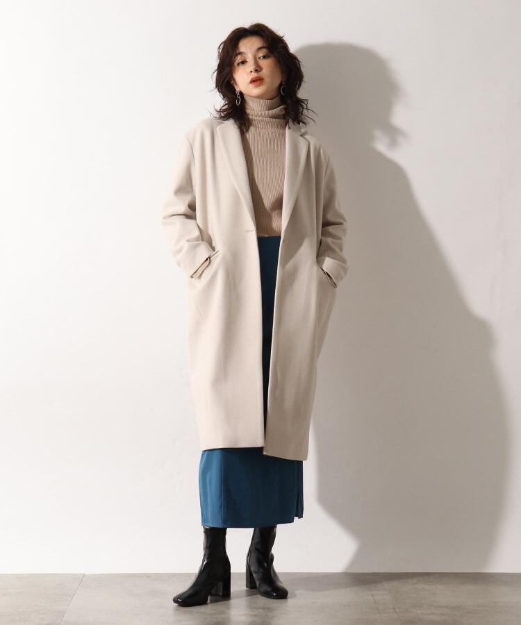 セール 50%OFF】◇ウールライクジャージチェスターコート セール 50%OFF】◇ウールライクジャージチェスターコート