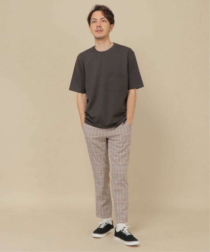 TICCA リネンラベンダー 五分袖シャツ ポケット付き ファンクショナル リネンライク オープンカラーシャツ（47