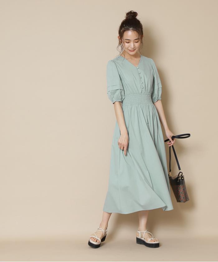 ★★Sea NY パフスリーブ コットンワンピース 送料・関税込み 新品 Sea New York シーニューヨーク コットンパフスリーブ