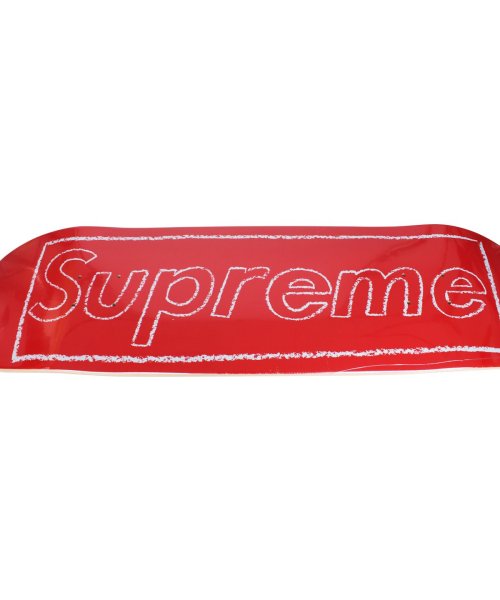 クーポン Supreme Kaws シュプリーム カウズ チョークロゴ スケートボード スケートデッキ スケボー 板 コラボ 限定 Chalk Skateboard シュプリーム Supreme D Fashion