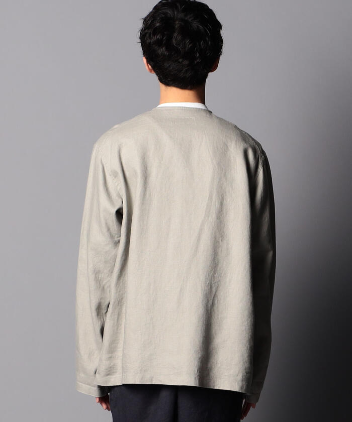 セール 30%OFF】リネンノーカラーブルゾン ジャケット(503980918