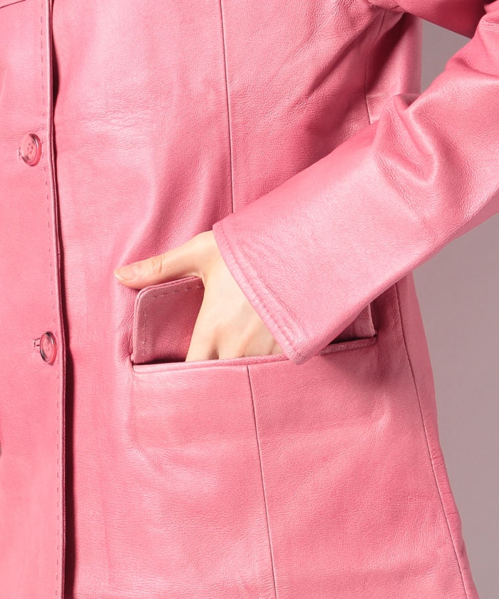 セール 83%OFF】【LILA】『訳あり』ピッグレザー ジャケット