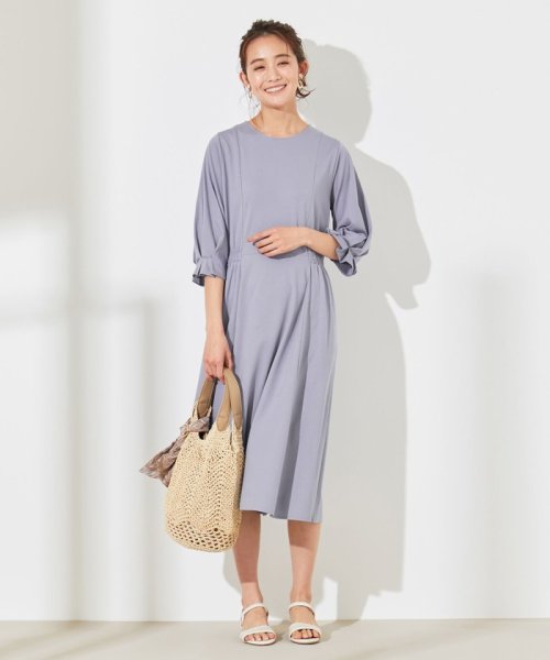 セール 洗える ウエストシャーリング ワンピース エニィ スィス Anysis D Fashion