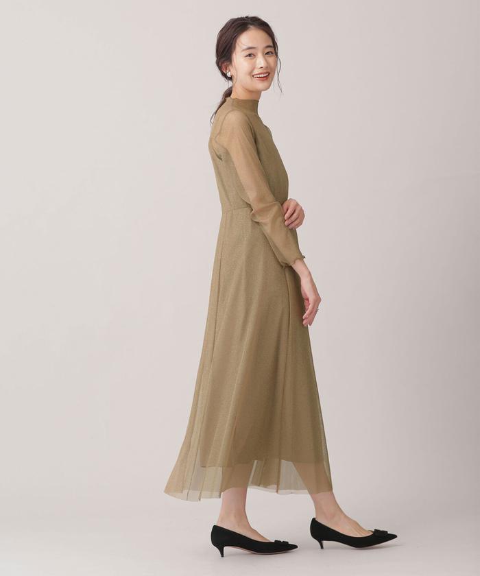 セール 30%OFF】Kaene/ラメチュールメロウワンピース(503900838