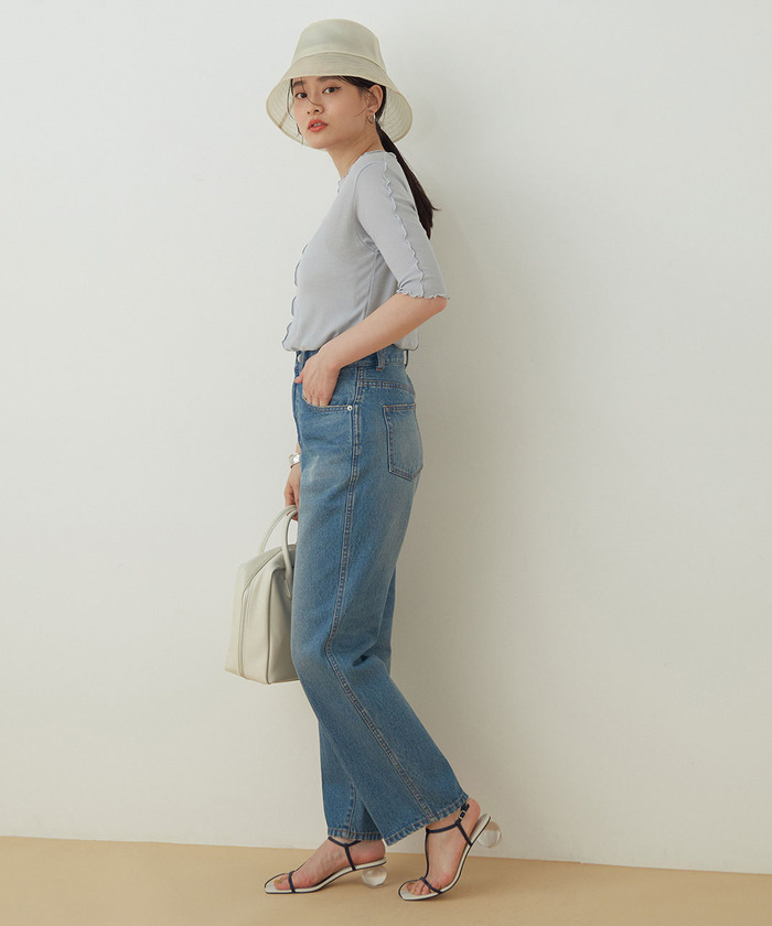 セール 65%OFF】【WEB限定】シアーメローRIBプルオーバー