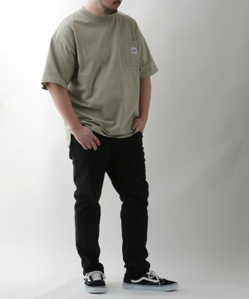 Lee】リー Tシャツ 大きいサイズ 無地 半袖 ポケット 付き