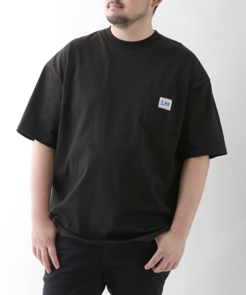 Lee】リー Tシャツ 大きいサイズ 無地 半袖 ポケット 付き