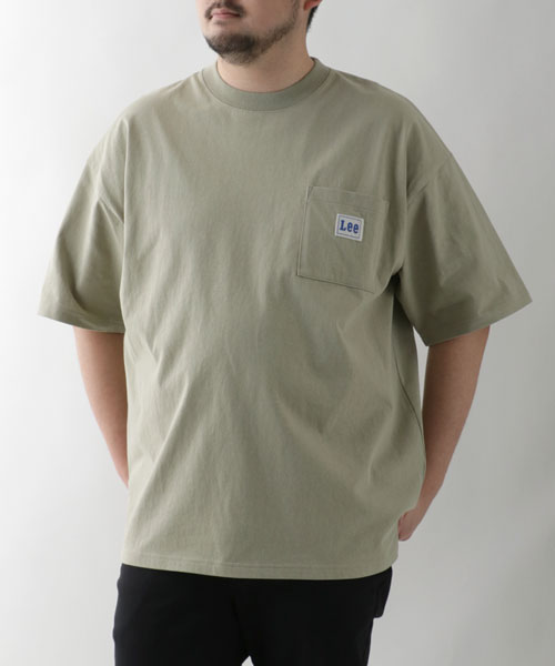 セール】【Lee】リー Tシャツ 大きいサイズ 無地 半袖 ポケット 付き 