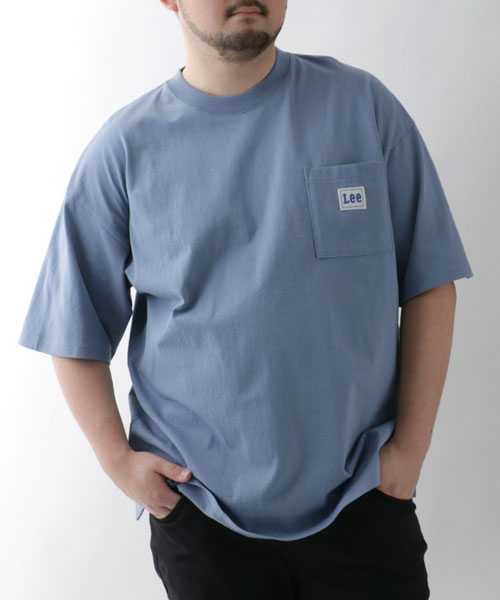 激安挑戦！！ Lee】リー Tシャツ 付き ポケット 半袖 無地 大きいサイズ トップス