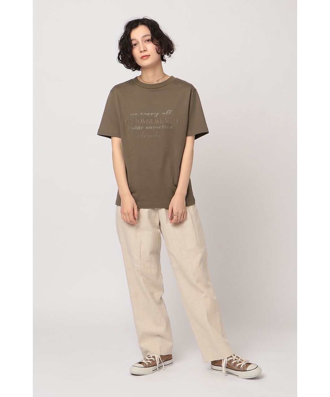 新品 ETRE TOKYO メッセージプリントTee Tシャツ 半袖 カットソー 新品 ETRE TOKYO メッセージプリントTee Tシャツ 半袖