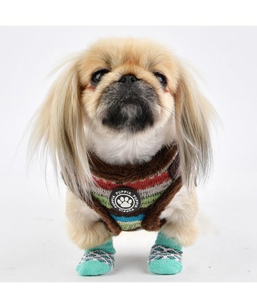 セール 犬靴 靴 靴下 滑り止め ヒョウ柄 犬 服 犬服 犬の服 ドッグウェア Puppia パピア 正規品 犬服冬 防寒 暖かい 冬服 秋冬 冬 おしゃれ 可愛い はっぴーdog Happy Dog D Fashion