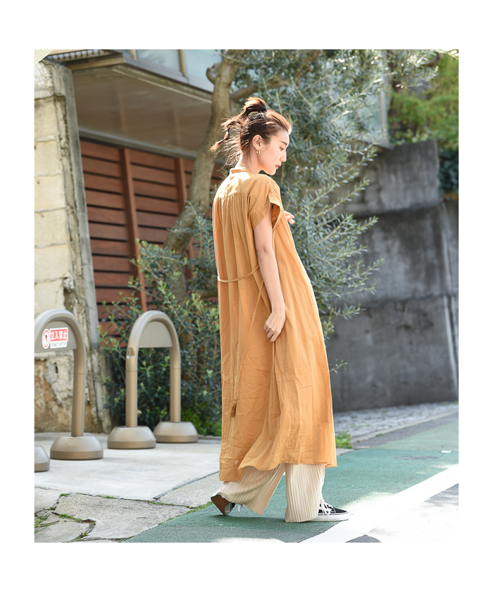 NAVY ネイビー スタンドカラー2WAYワンピース 361577041A(504010825