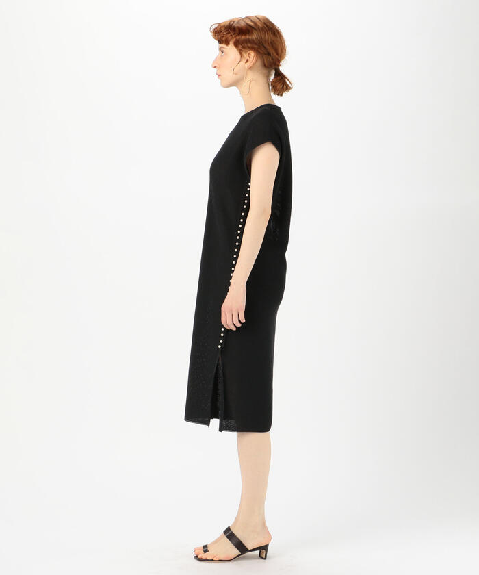 セール 40%OFF】パールメッシュコンビ フレンチスリーブ