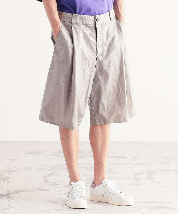 DT♪ TOLDA リネン混キャンバスショートパンツ 関税込 リネンコットンキャンバスショートパンツ