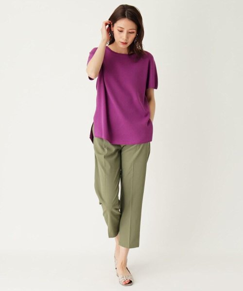 セール 毛玉防止 洗濯機ok 麻タッチニット ハッシュアッシュ Hushush D Fashion