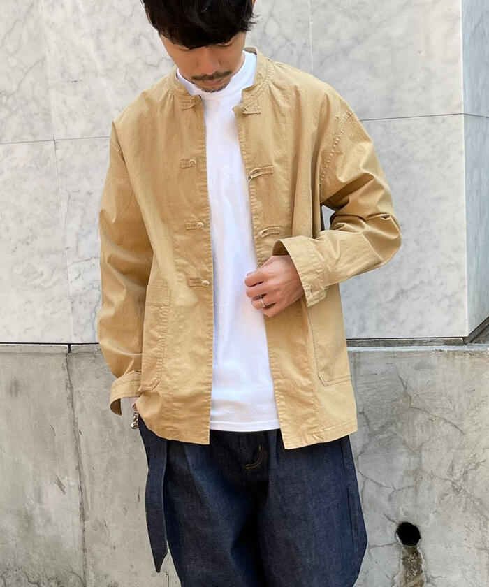 セール 30%OFF】カンフーシャツ バンドカラー チャイナシャツ