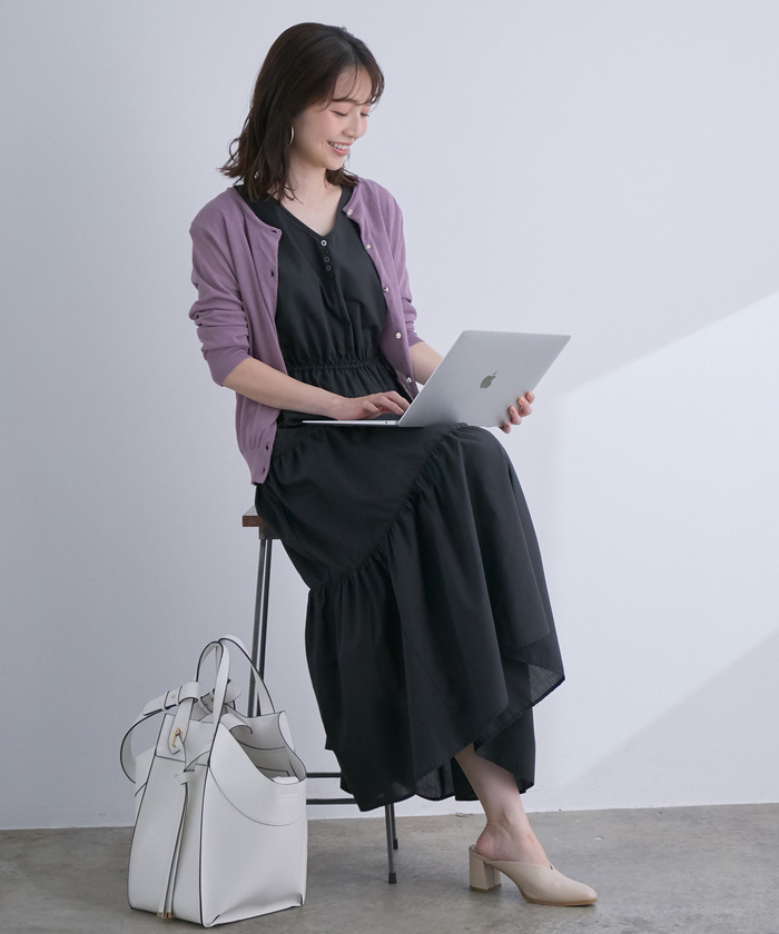 ORIHICA 美品　ツイード　英国風ハウンドトゥース　S オンオフ兼用 ハウンドトゥースセーラーカラージャケット | レディース