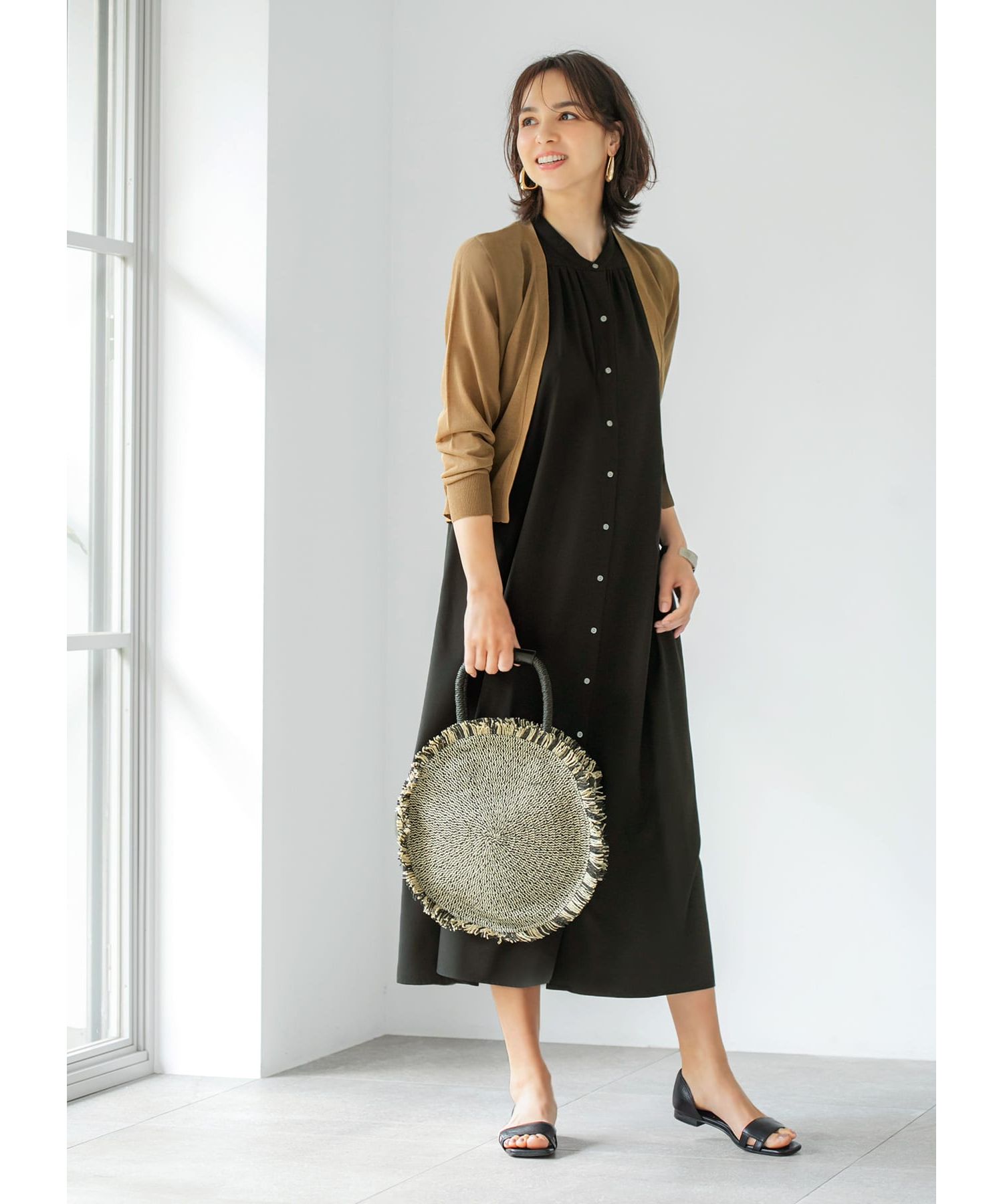 【BURBERRY】DELILAH ギャザーワンピース BURBERRY】DELILAH チェックギャザーワンピース (Burberry