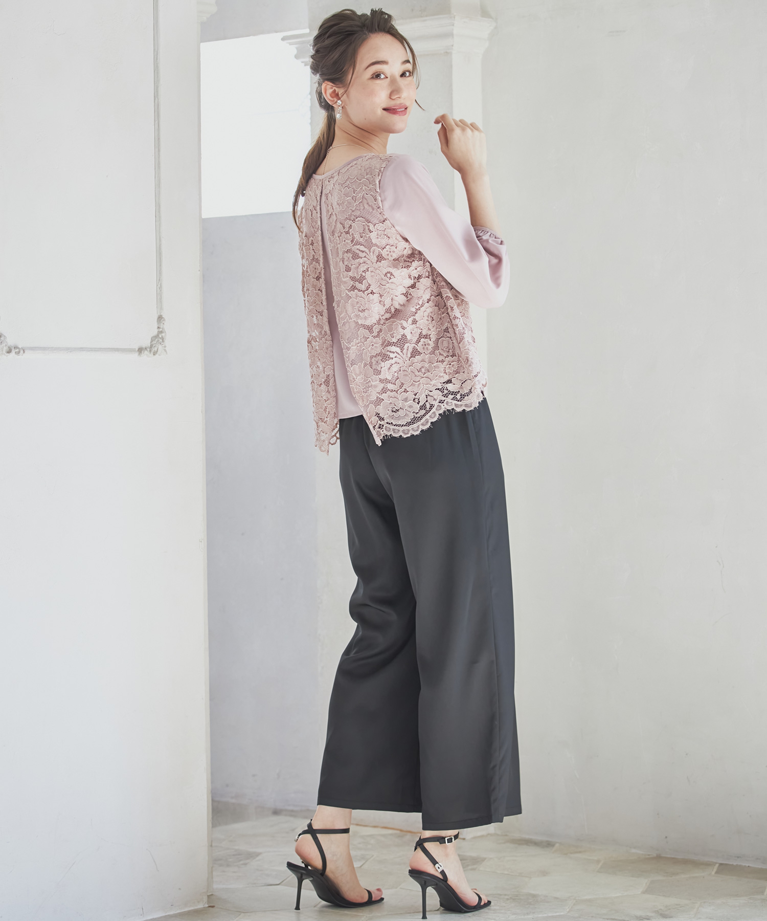 ドレスプラス DRESS+ 【結婚式・お呼ばれ対応パンツドレス