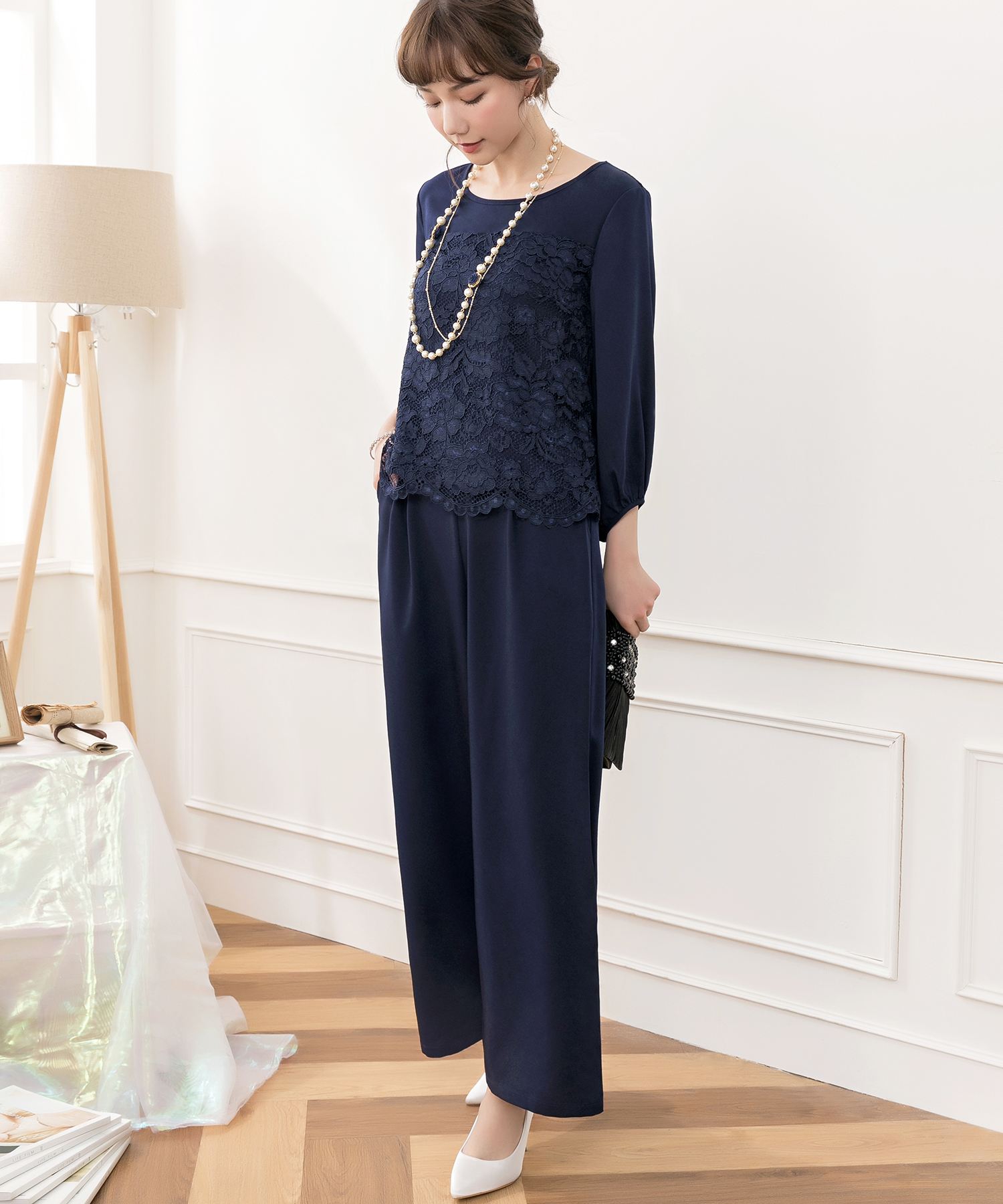 ５５％以上節約 ドレスプラス 【結婚式・お呼ばれ対応パンツドレス DRESS+ パンツ