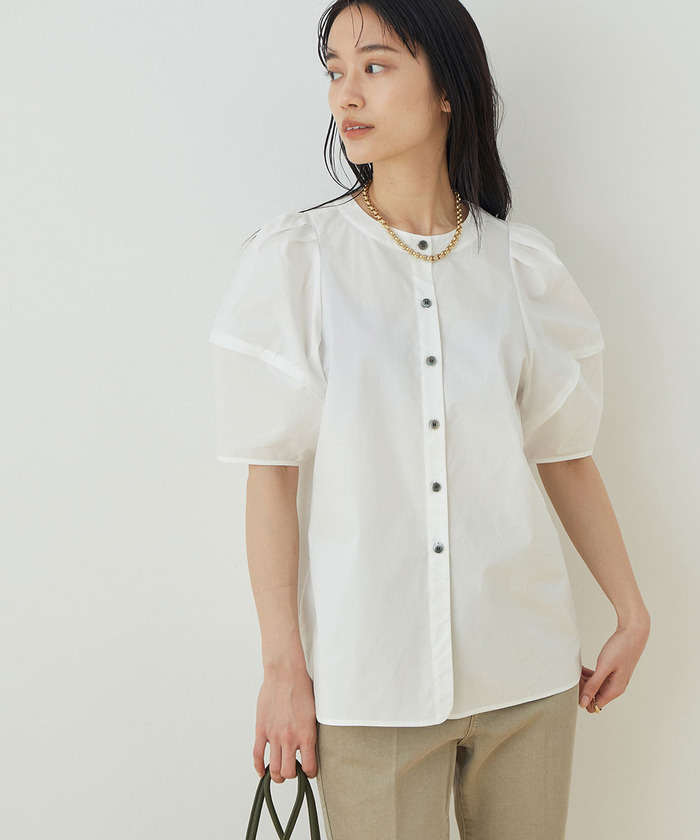 流行り の ブランド  セール 40%OFF】【2WAY・WEB限定】コクーンスリーブブラウス トップス