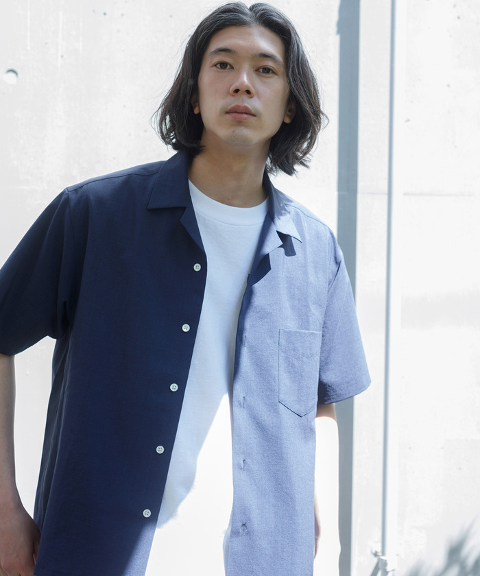 WEB限定》【RIRANCHA】オープンカラーシャツ＆イージーパンツ