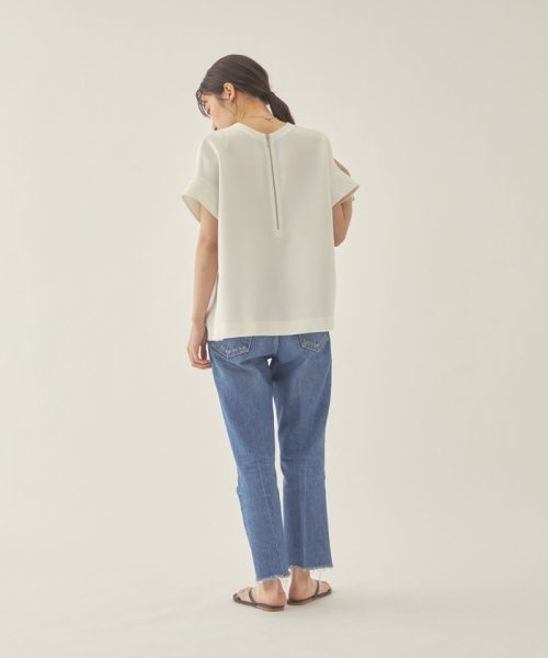 Emmel Refines エメル リファインズ Em Hw 2way ジップ ブラウス ウォッシャブル エメル リファインズ Emmel Refines D Fashion