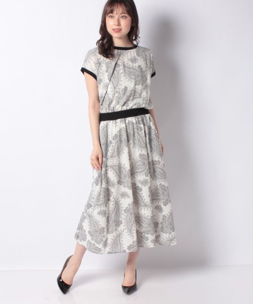 クーポン開催中 タイムセール40 Off 大柄ペイズリーリブ使いワンピース プレフェリール Preferir D Fashion クーポン開催中 タイムセール40 Off 大柄ペイズリーリブ使いワンピース プレフェリール Preferir D Fashion