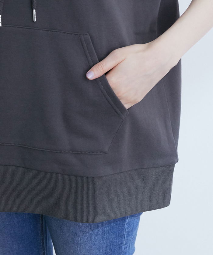 奥ちゃんさま専用2点　ミニ裏毛袖布帛パーカープルオーバー　デニムスカート デキシー吊裏毛パーカ（パーカー）｜DRESSTERIOR（ドレステリア