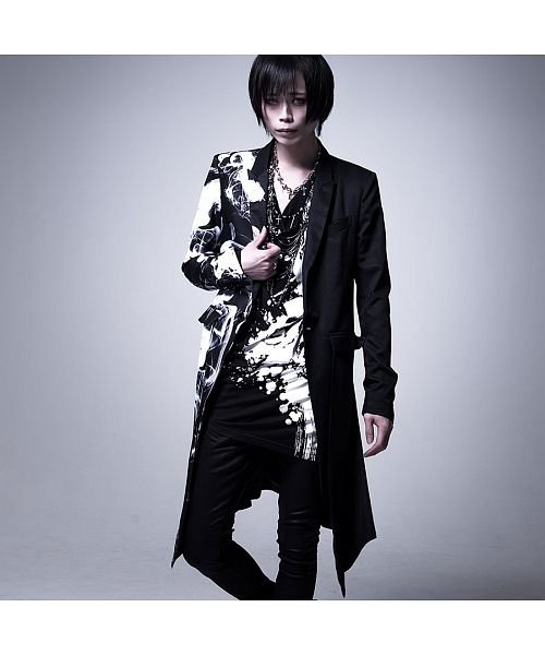 Civarize 2wayロングテーラードジャケット Ma 1 ビッグ モード ハイネック ヴィジュアル系 V系 Ma1 長袖 メンズ ファッション 服 ビッグ シヴァーライズ Civarize D Fashion