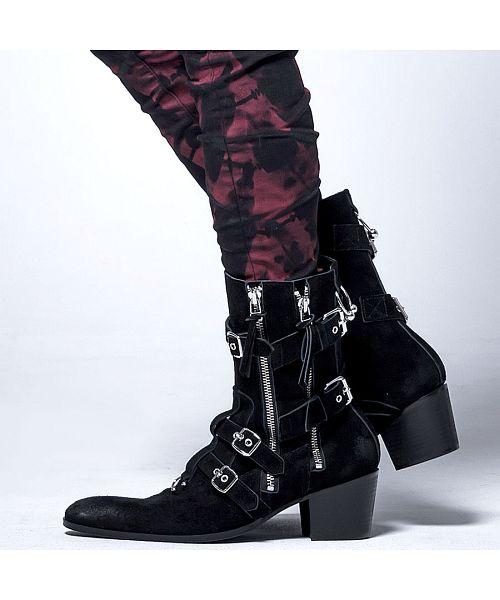 CIVARIZE ハーネスベルトヒールブーツ ブーツ ヒールブーツ リング ...