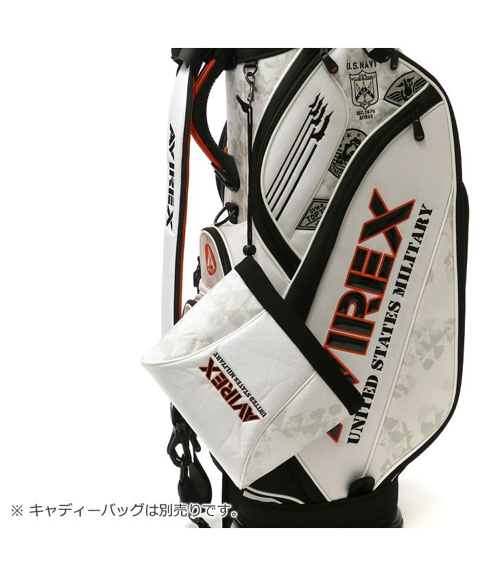 AVIREX ゴルフバッグ・キャディバッグ ヘッドカバー付き