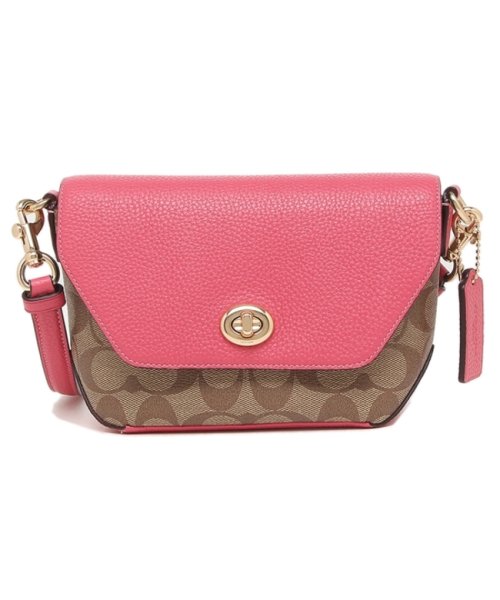 コーチ アウトレット ショルダーバッグ Signature ベージュ ピンク レディース Coach C2816 Imd9s コーチ Coach D Fashion