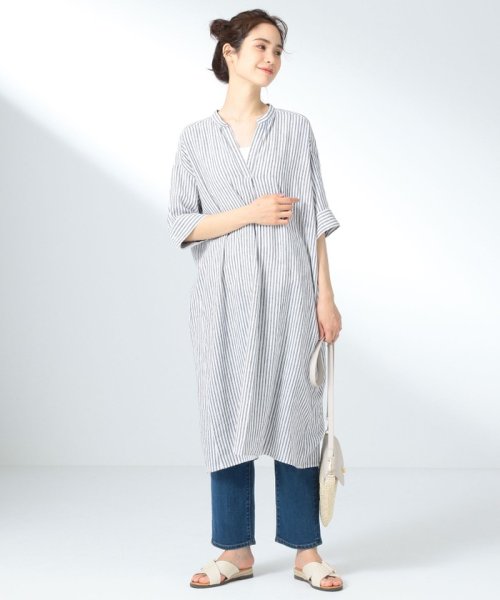 セール 定番人気 リネンブレンド ワンピース Anyfam Anyfam D Fashion セール 定番人気 リネンブレンド ワンピース Anyfam Anyfam D Fashion