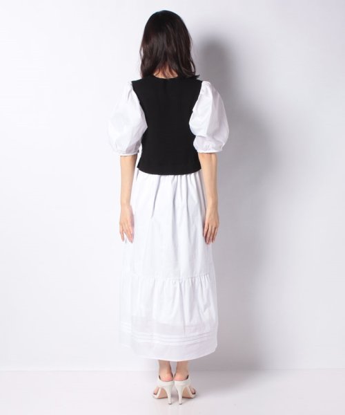 ニットベストドッキングワンピース ジャスグリッティー Jusglitty D Fashion ニットベストドッキングワンピース ジャスグリッティー Jusglitty D Fashion