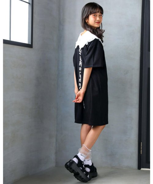 クーポン セール 66 Off Big ロゴ Tシャツ ワンピース 130 160cm ジディー Ziddy D Fashion