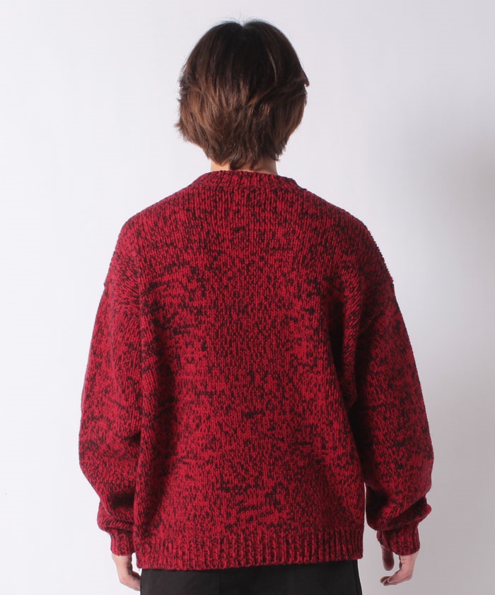 セール 60%OFF】LOOSE クルーネックセーター RED TEARS RED BLACK(504012429) | リーバイスアウトレット(LEVI'S  OUTLET) - d fashion