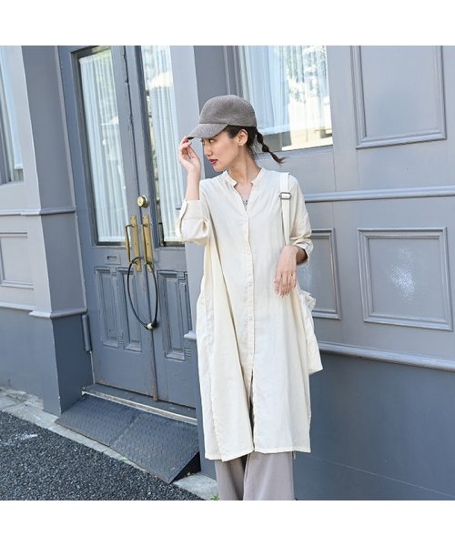 Navy ネイビー エアフリー7分袖ワンピース 132 4417 マックハウス レディース Mac House Women D Fashion Navy ネイビー エアフリー7分袖ワンピース 132 4417 マックハウス レディース Mac House Women D Fashion