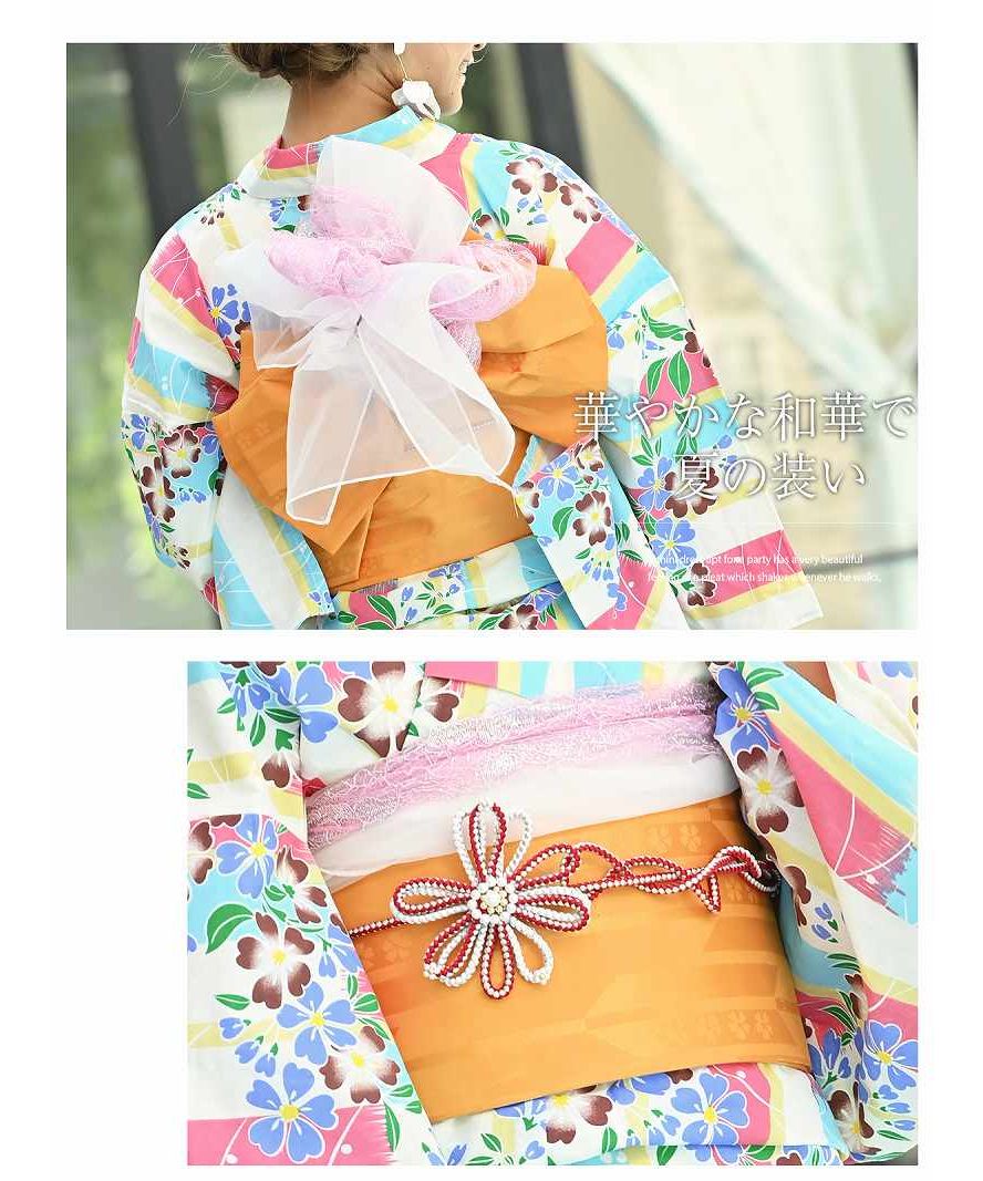 浴衣　夏日記　PINK  LABEL （未使用） 浴衣 レディース 女性用 夏日記 NATSUNIKKI 紺 ネイビー ピンク