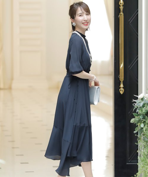 ロマンティックシャーリングワンピース ロングスカート 結婚式ワンピース 同窓会 成人式 セレモニー大きいサイズ対応フォーマルパーティードレス プールヴー Pourvous D Fashion ロマンティックシャーリングワンピース ロングスカート 結婚式ワンピース 同窓会 成人式 セレモニー大きいサイズ対応フォーマルパーティードレス プールヴー Pourvous D Fashion