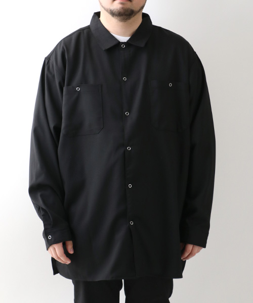 D'HOMME A HOMME】ドムアオム シャツ 大きいサイズ 無地 長袖 D'HOMME A HOMME】ドムアオム シャツ 大きいサイズ 無地 長袖