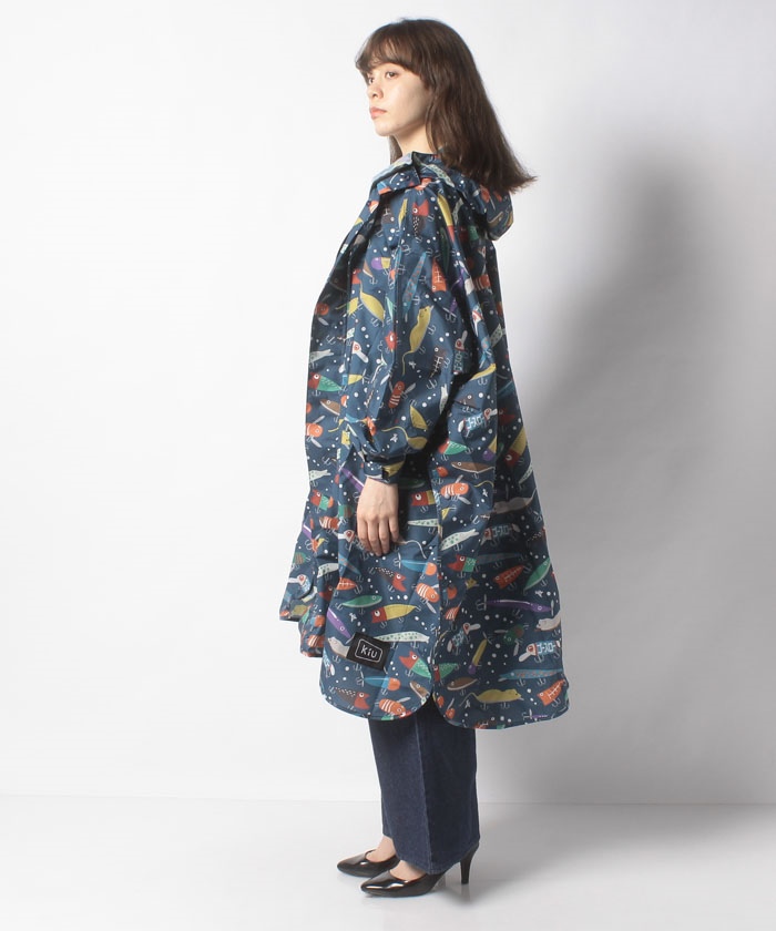 KiU × gsc 総柄 STANDARD RAIN PONCHO(504038892) | ゴースロー