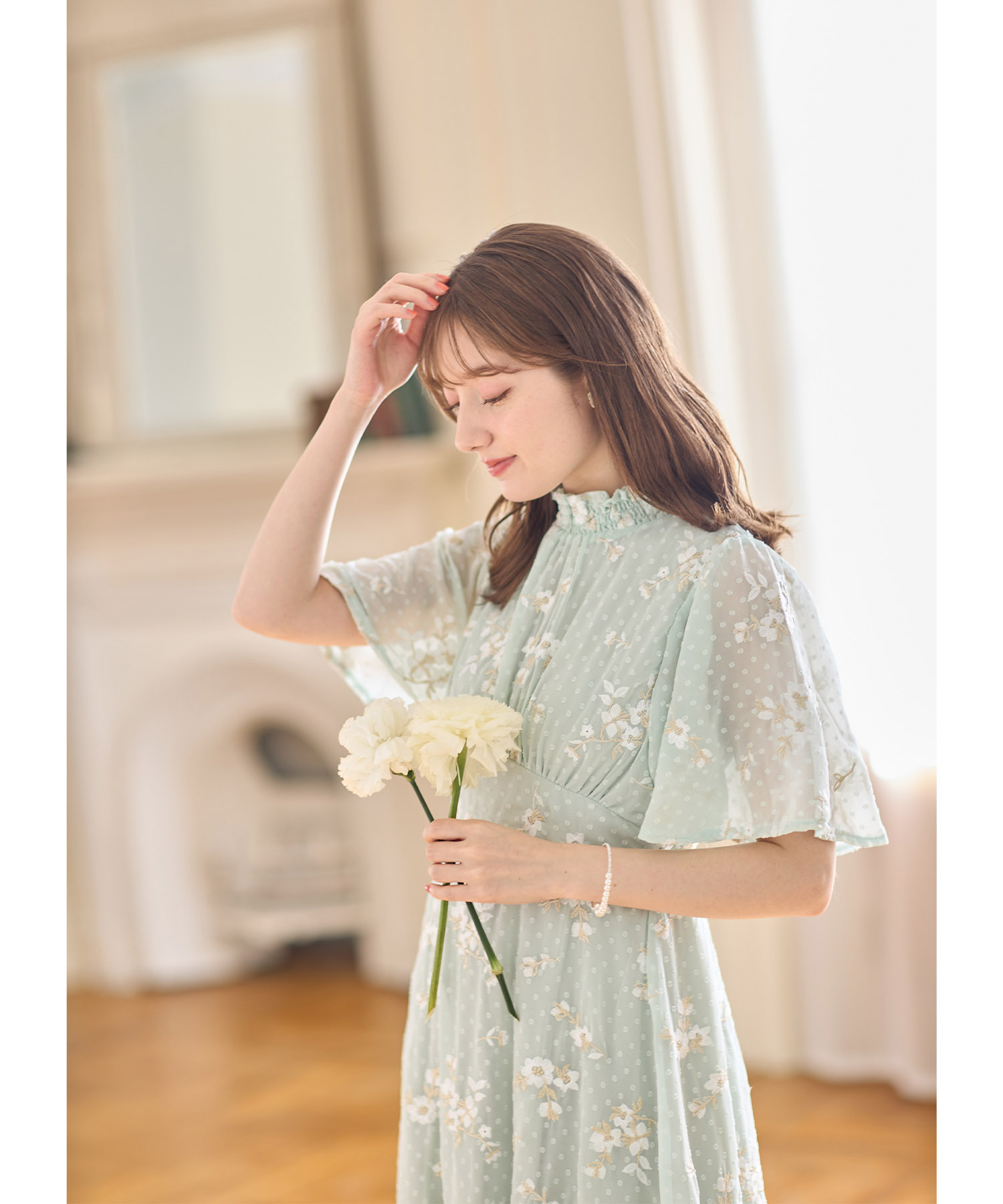フラワー刺繍フレアワンピース / GRACE CONTINENTAL | GRACE CONTINENTAL グレースコンチネンタル 通販