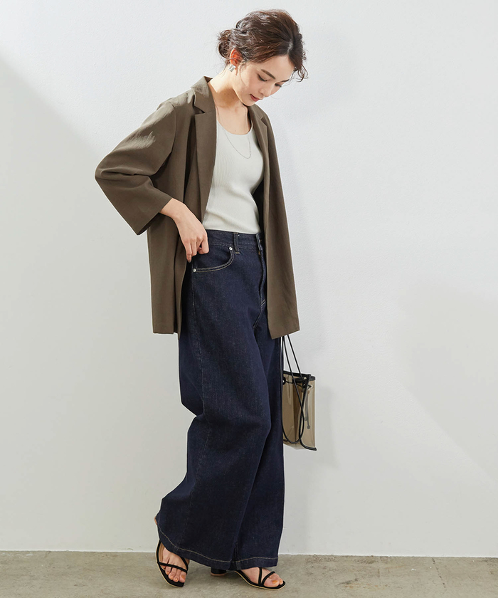 美品＊ROPEロペ＊極上 上質 濃紺上下セットアップスーツ7 美品＊ROPEロペ＊極上 上質 濃紺上下セットアップスーツ7 美品＊