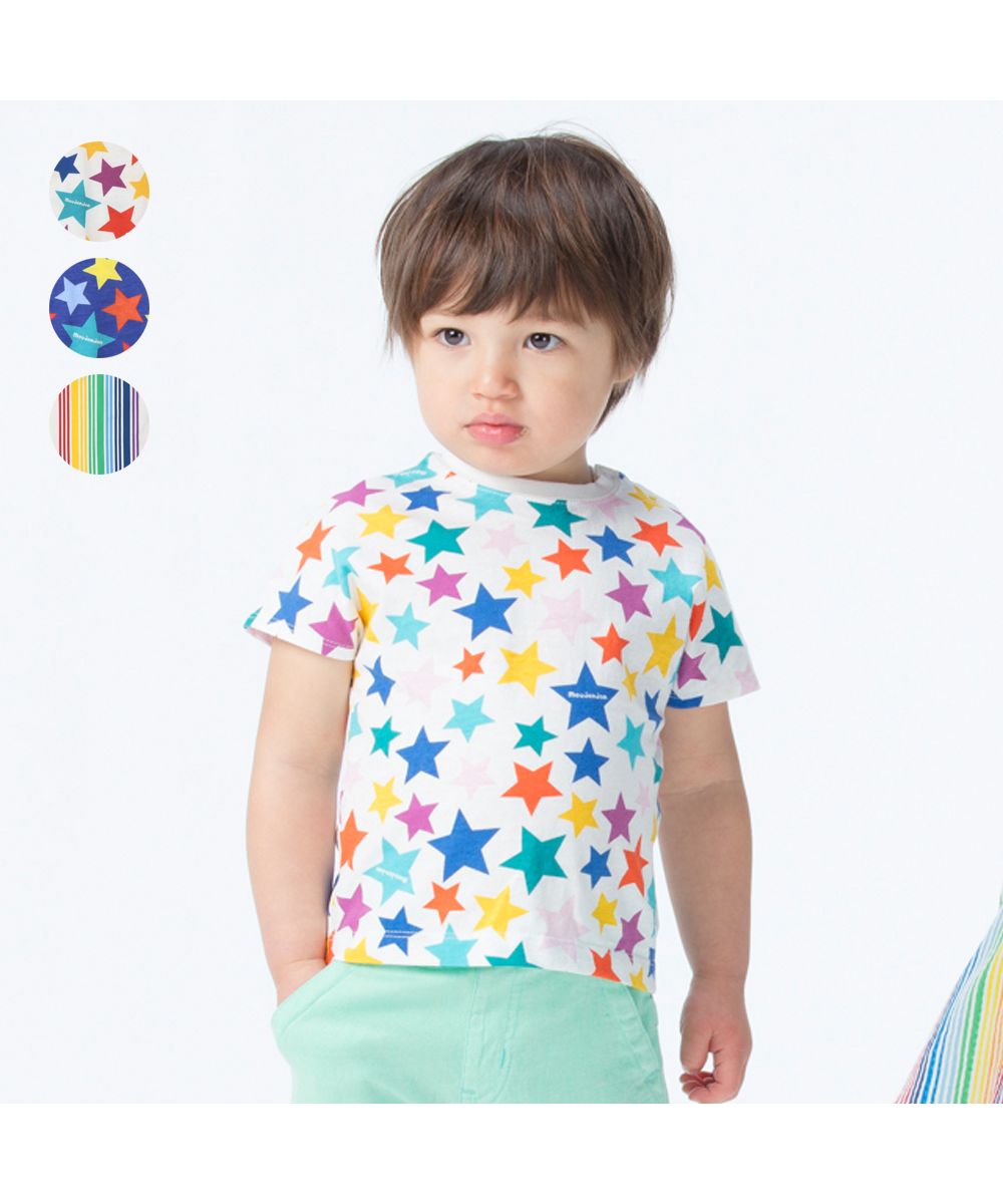 セール】【子供服】 moujonjon (ムージョンジョン) 日本製レインボー星 