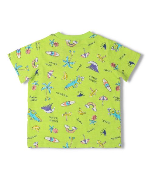 セール 子供服 Moujonjon ムージョンジョン 日本製夏モチーフ柄ｔシャツ 80cm 1cm M ムージョンジョン Moujonjon D Fashion